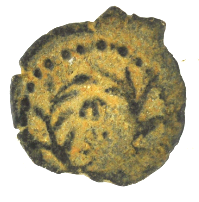 Archelaus Galley Prow half-prutah (lepton) 4 BC-6 AD (ArchProw 01)