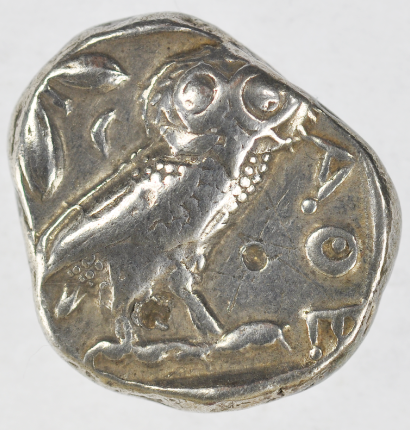 Athena Owl Tetradrachm Silver Coin (440-404 BC)-(Ath14)