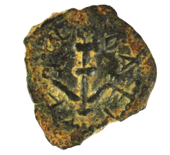 HEROD I THE GREAT Anchor Cornucopia Prutah (Herod Anchor 01)