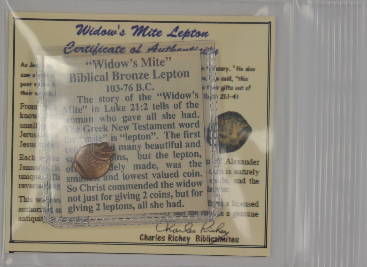 Biblical Ancient Coin ~ Widow's Mite Lepton Cleaned ~ Luke 21:2 (LP85)