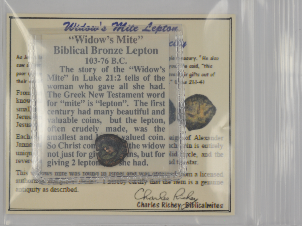 Economy Authentic Widow's Mite Lepton Coins -Set of 10 Mites (LPSet-b)