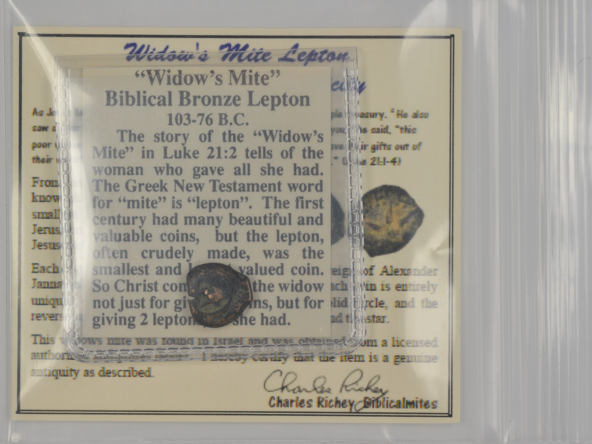 Economy Authentic Widow's Mite Lepton Coins -Set of 10 Mites (LPSet-b)
