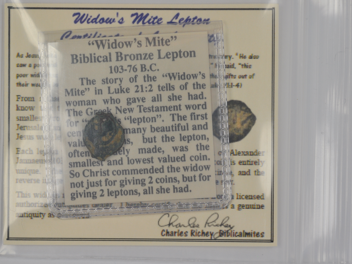 Economy Authentic Widow's Mite Lepton Coins -Set of 10 Mites (LPSet-b)