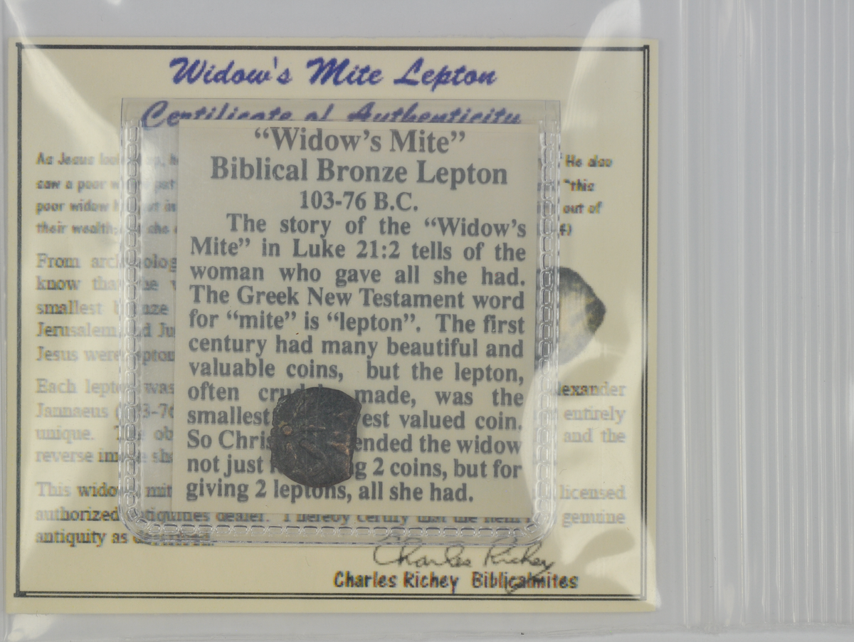 Economy Authentic Widow's Mite Lepton Coins -Set of 10 Mites (LPSet-b)