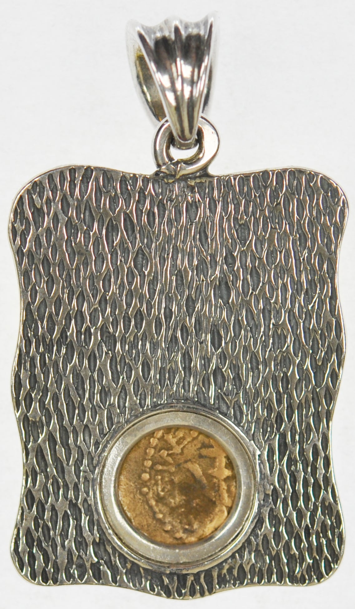 Widows Mite Silver Bezel "Scripture" Pendant (SP12)