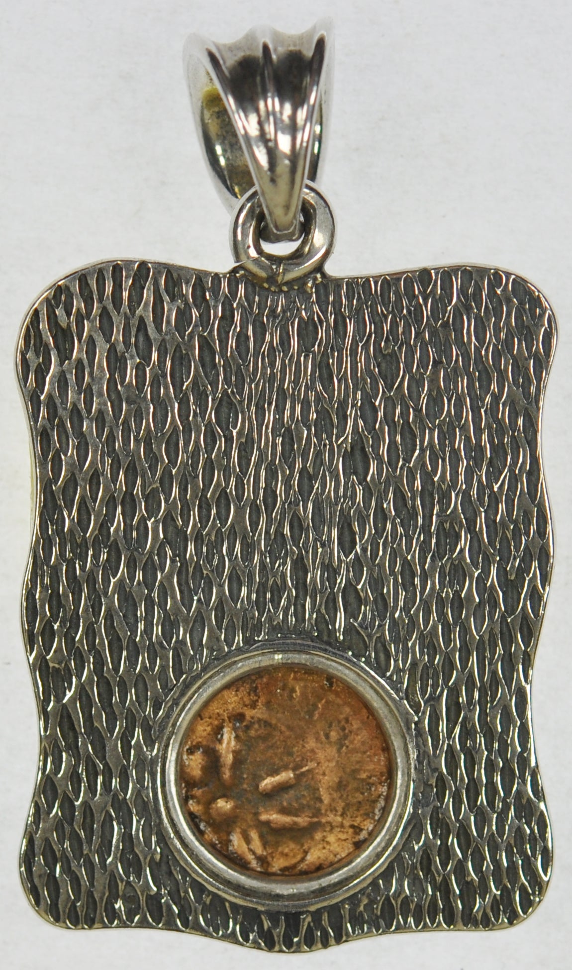 Widows Mite Silver Bezel "Scripture" Pendant (SP14)