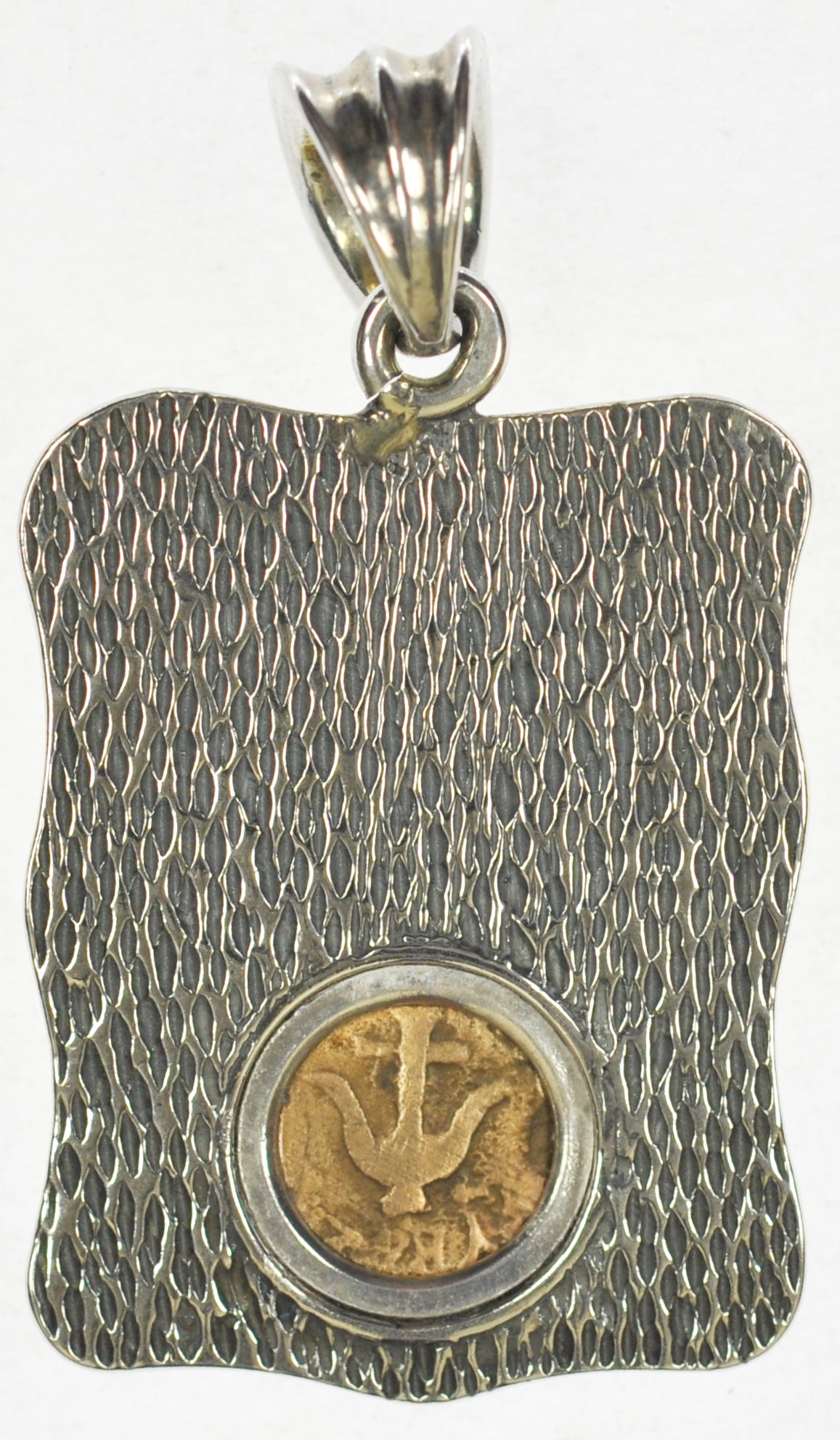 Widows Mite Silver Bezel "Scripture" Pendant (SP15)