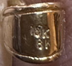 Widows Mite mounted in 18K Gold Bezel Pendant (Pend18K-4)