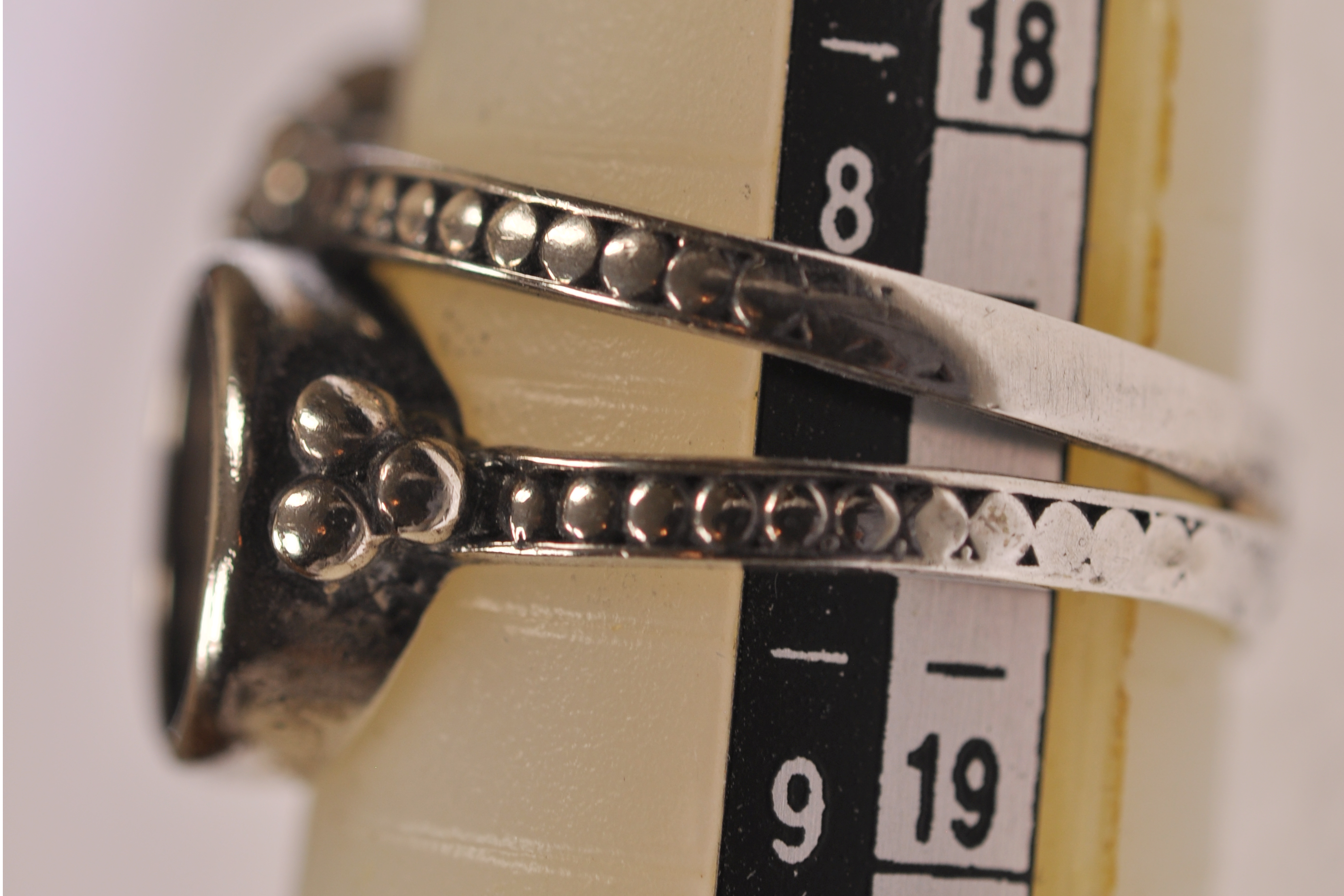 Two Authentic Widows Mites mounted in Lady's Silver Ring size 8-1/2 (S-R2)